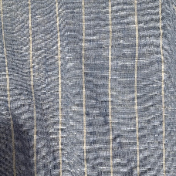 WNU “The Boyfriend” Linen Shirt in Sky Blue ASO Meghan Markle - Picture 13 of 15